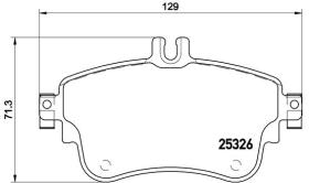 BREMBO P50094 - PASTILLA DE FRENO