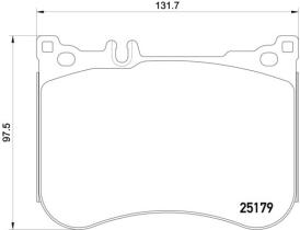 BREMBO P50095 - PASTILLA DE FRENO