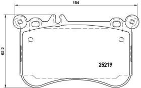 BREMBO P50097 - PASTILLA DE FRENO