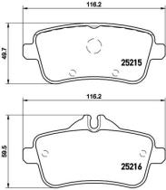 BREMBO P50099 - PASTILLA DE FRENO