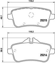 BREMBO P50100 - PASTILLA DE FRENO