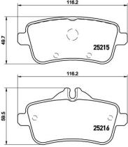 BREMBO P50101 - PASTILLA DE FRENO