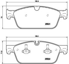 BREMBO P50102 - PASTILLA DE FRENO