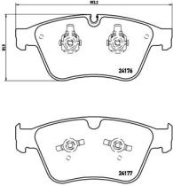 BREMBO P50105 - PASTILLA DE FRENO