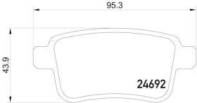 BREMBO P50107 - PASTILLA DE FRENO