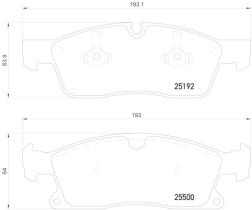 BREMBO P50108 - PASTILLA DE FRENO