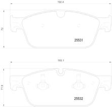 BREMBO P50112 - PASTILLA DE FRENO