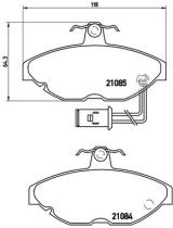 BREMBO P52011 - PASTILLA DE FRENO