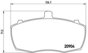 BREMBO P52012 - PASTILLA DE FRENO