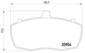 BREMBO P52013 - PASTILLA TURISMO