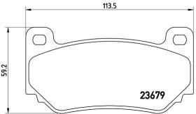 BREMBO P52018 - PASTILLA DE FRENO