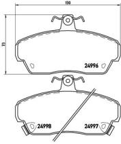 BREMBO P52020 - PASTILLA DE FRENO