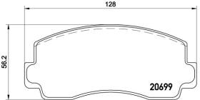 BREMBO P54002 - PASTILLA DE FRENO