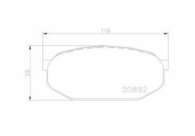 BREMBO P54005 - PASTILLA FRENO TURISMO