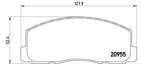 BREMBO P54006 - PASTILLA FRENO TURISMO