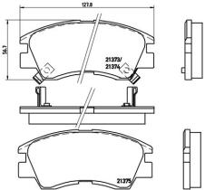 BREMBO P54008 - PASTILLA DE FRENO