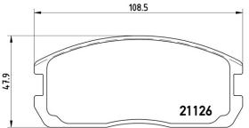 BREMBO P54009 - PASTILLA DE FRENO