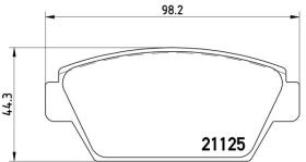 BREMBO P54010 - PASTILLA DE FRENO