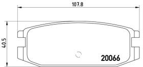 BREMBO P54011 - PASTILLA DE FRENO