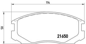 BREMBO P54015 - PASTILLA DE FRENO