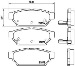 BREMBO P54016 - PASTILLA DE FRENO