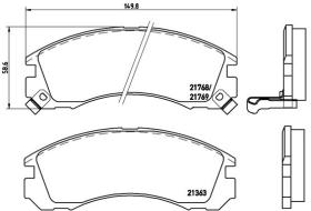 BREMBO P54017 - PASTILLA DE FRENO