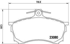 BREMBO P54021 - PASTILLA DE FRENO