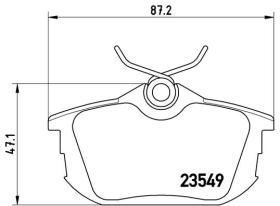 BREMBO P54023 - PASTILLA DE FRENO