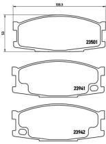 BREMBO P54024 - PASTILLA DE FRENO