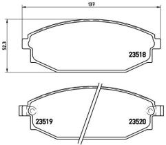 BREMBO P54027 - PASTILLA DE FRENO