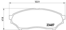 BREMBO P54028 - PASTILLA DE FRENO