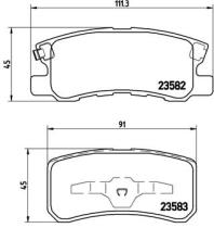 BREMBO P54031 - PASTILLA DE FRENO