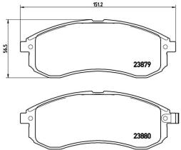 BREMBO P54033 - PASTILLA DE FRENO