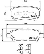 BREMBO P54034 - PASTILLA DE FRENO