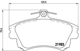 BREMBO P54036 - PASTILLA DE FRENO