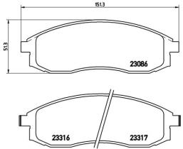 BREMBO P54037 - PASTILLA DE FRENO