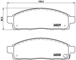 BREMBO P54038 - PASTILLA DE FRENO