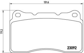 BREMBO P54040 - PASTILLA DE FRENO