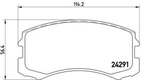 BREMBO P54041 - PASTILLA DE FRENO