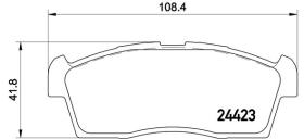 BREMBO P54049 - PASTILLA DE FRENO