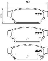 BREMBO P54053 - PASTILLA DE FRENO