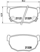 BREMBO P56010 - PASTILLA DE FRENO