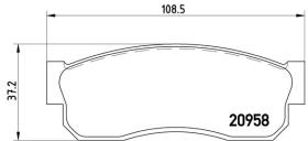 BREMBO P56011 - PASTILLA DE FRENO