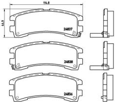 BREMBO P56017 - PASTILLA DE FRENO