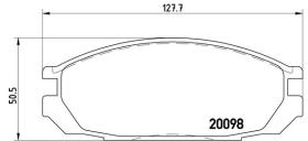 BREMBO P56020 - PASTILLA DE FRENO