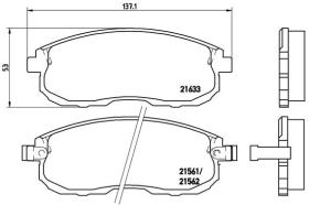 BREMBO P56021 - PASTILLA DE FRENO