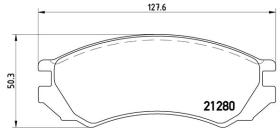 BREMBO P56023 - PASTILLA DE FRENO