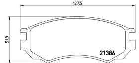 BREMBO P56028 - PASTILLA DE FRENO