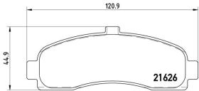 BREMBO P56031 - PASTILLA DE FRENO