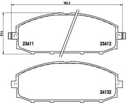 BREMBO P56041 - PASTILLA DE FRENO